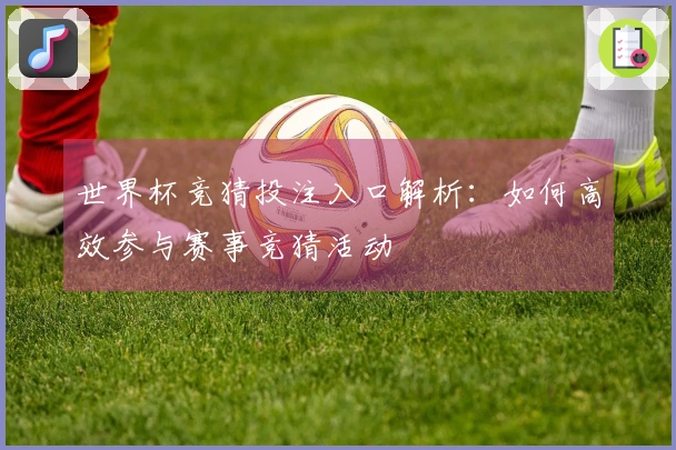世界杯竞猜投注入口解析：如何高效参与赛事竞猜活动